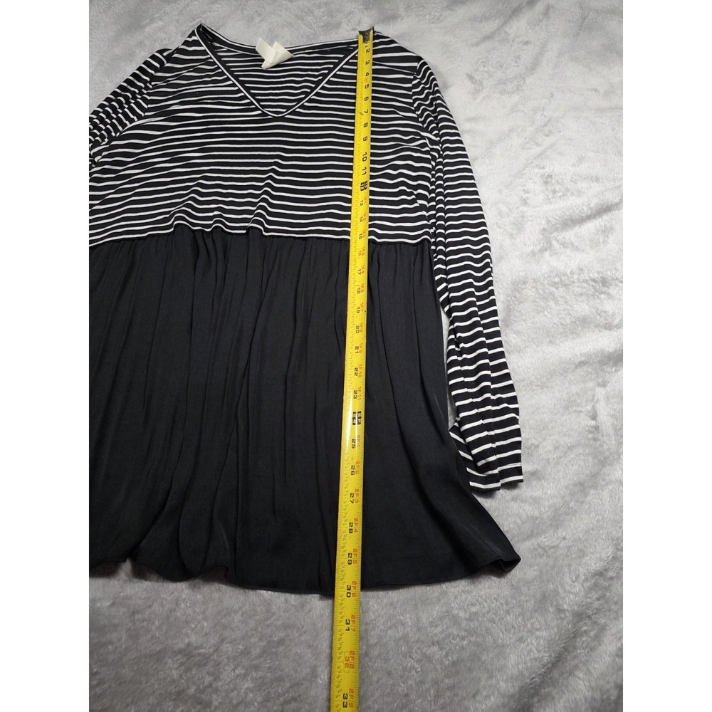 LED Luxe Essentials Denim  -‎ Stripe Shirt sz L - Picture 3 of 8